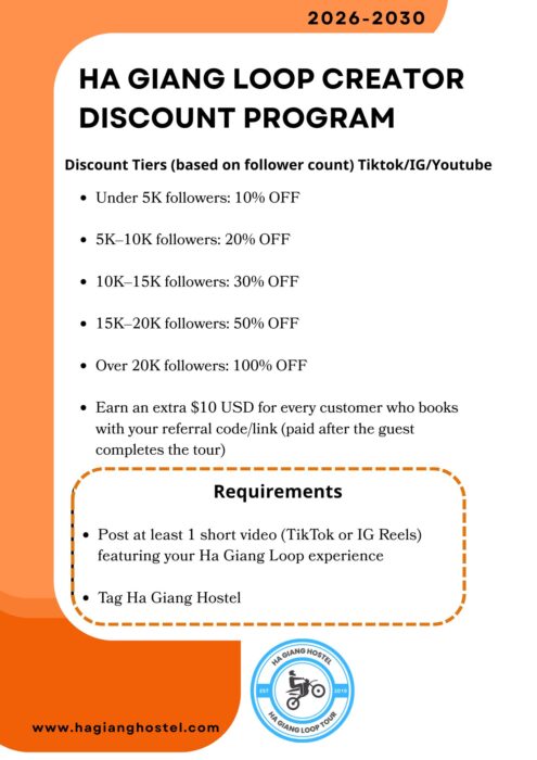 HA GIANG LOOP CREATOR DISCOUNT PROGRAM